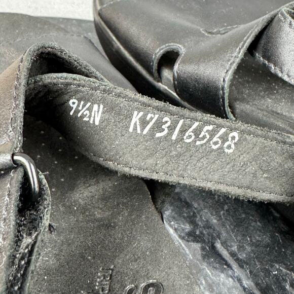 SAS Huggy Cross Strap Sandal Black Leather Comfort Women's Size 9.5N US - Picture 8 of 8